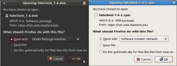Image des outils d'installation de paquets GUI Linux
